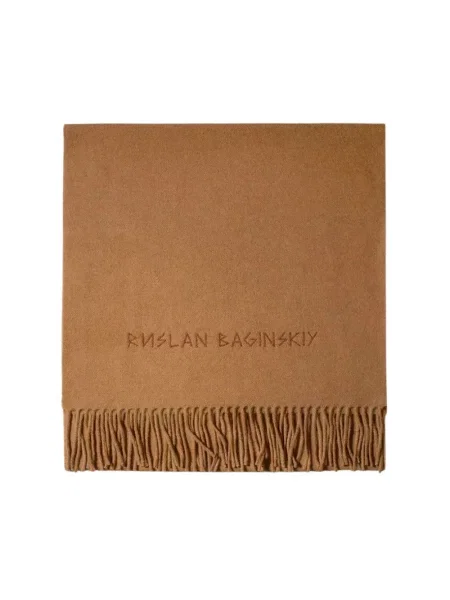 RUSLAN BAGINSKIY szalik wełniany Wool Scarf brązowa