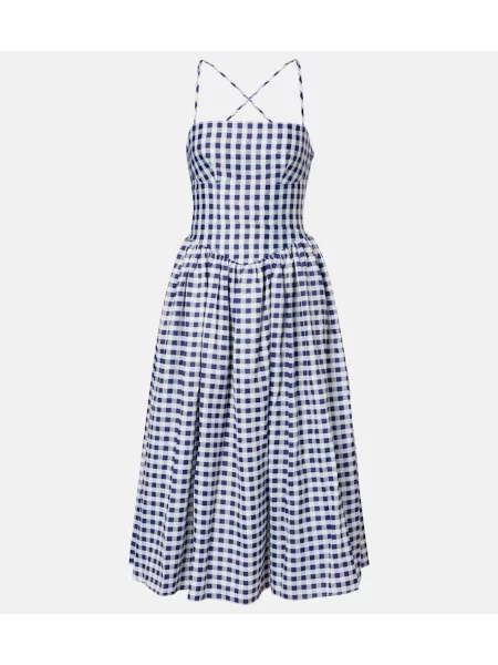 Rochie midi Self-portrait până la genunchi de costum albastru