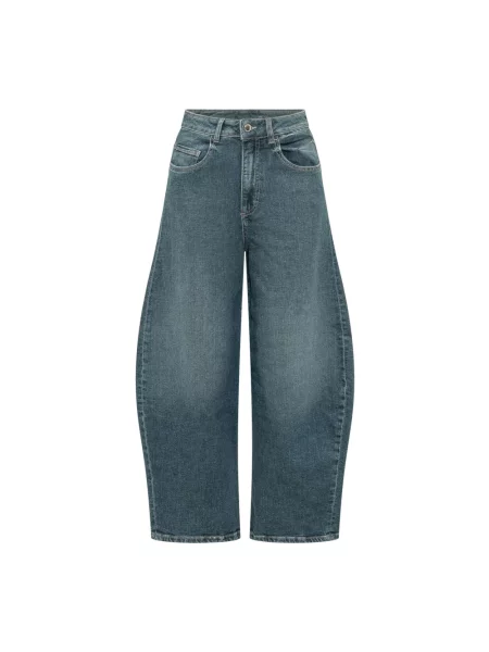 Szerokie jeansy Icon Denim niebieskie