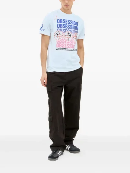 Tricou Nancy Ganz cu imagine cu decolteu rotund alb