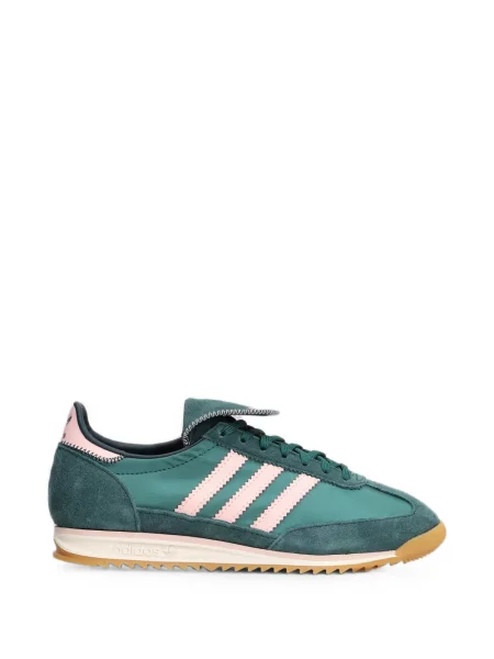Sneakerși Adidas din piele de căprioară verde