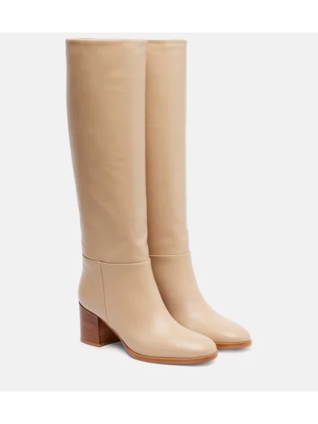 Cizme Gianvito Rossi din piele bej