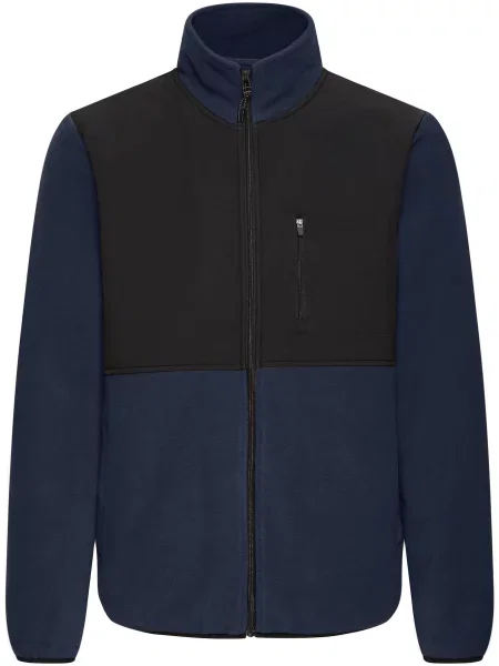 BLEND Jachetă fleece BHMARIO albastru noapte negru