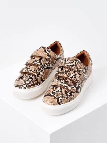 Sneakerși Camaieu cu model piele de șarpe