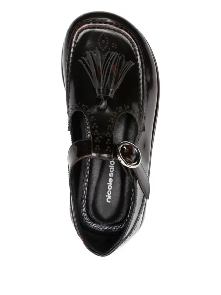 Pantofi loafer Nicole Saldaña cu platformă maro