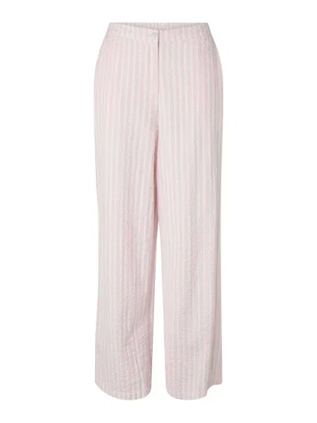 PIECES Pantaloni PCStinna roz alb