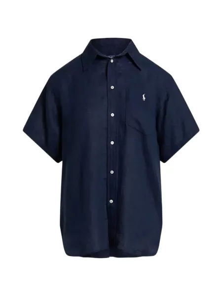 Едноредни риза Polo Ralph Lauren синьо