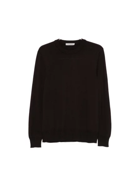 Sweter La Fileria brązowy