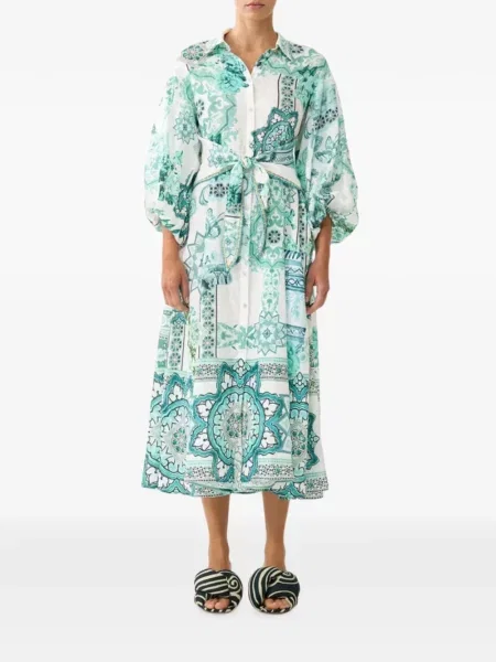 Rochie tip cămașă Camilla alb