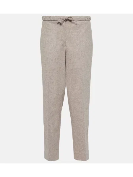 Cropp pantaloni Jil Sander de lână bej