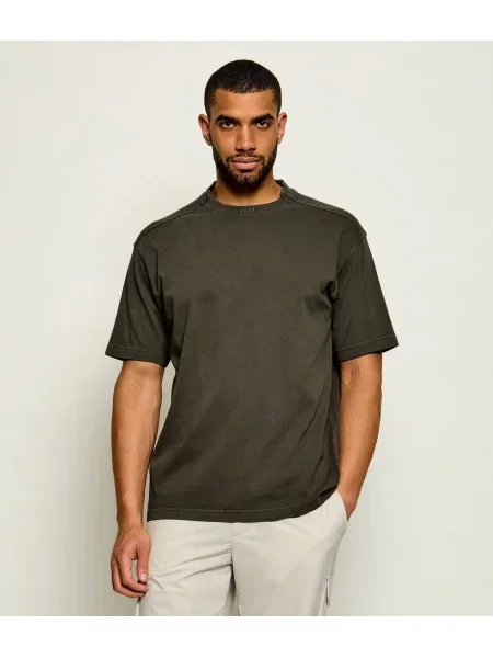 BOSS ORANGE Tricou Te_Dye | Oversize fit verde