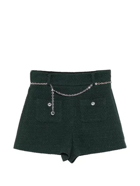 Cu centură pantaloni scurți Maje verde