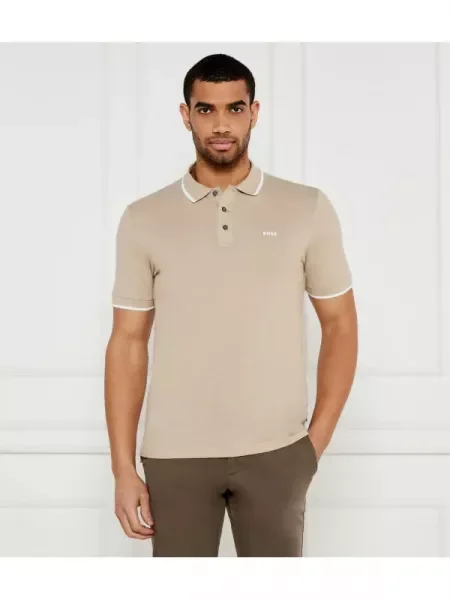 BOSS BLACK Polo Polo Parlay negru