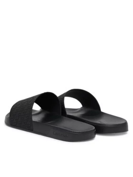 Calvin Klein Papucs Ess Slid Pu Aop fekete