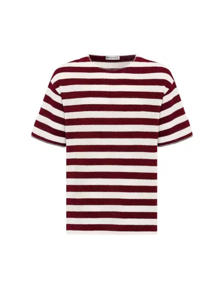 Dandalo Tricou roșu bordeaux alb