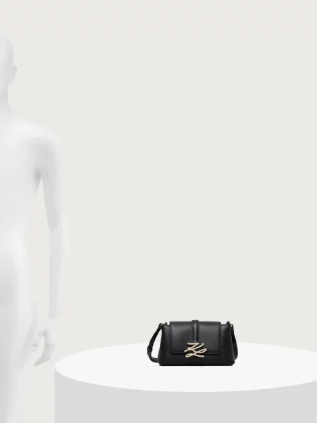 Кожаная сумка Karl Lagerfeld с лого