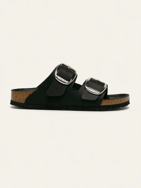 Birkenstock De piele șlapi Arizona Big Buckle | narrow fit negru