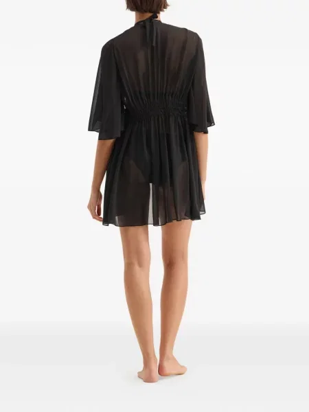 Bluzka Eres dzwony z rozszerzanymi rękawami czarna