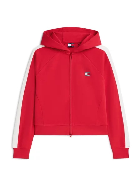 Tommy Jeans Hanorac roșu alb