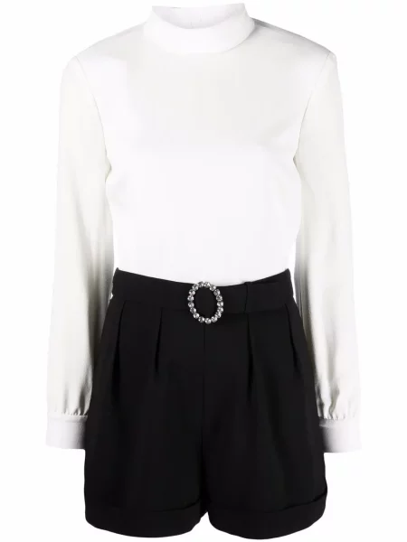 Kombinezon Saint Laurent z odkrytymi plecami biały