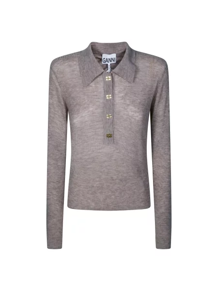 Sweter Ganni beżowy