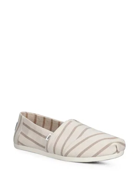 Ριγέ κιλότα Toms slip-on κλασική λευκό