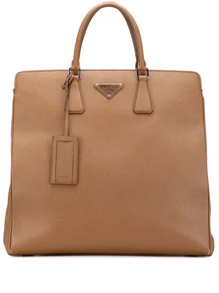 Shopper kabelka Prada Pre-owned hnědá