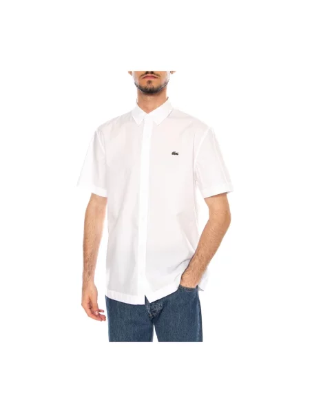 Krótka koszula z krótkim rękawem Lacoste z krótkim rękawem biała