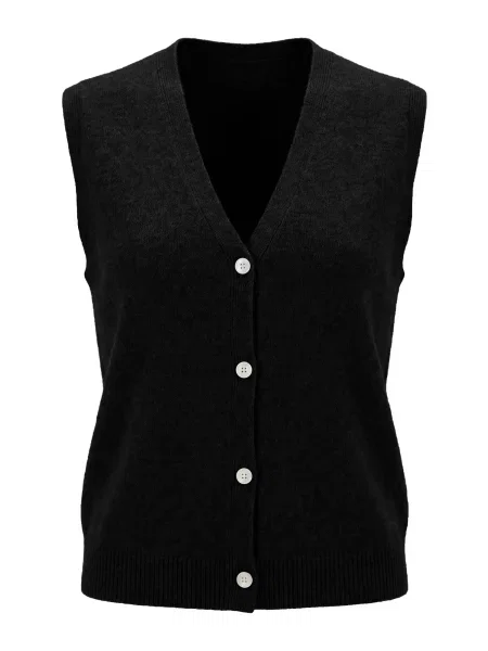 Imily Bela Vestă tricotată negru