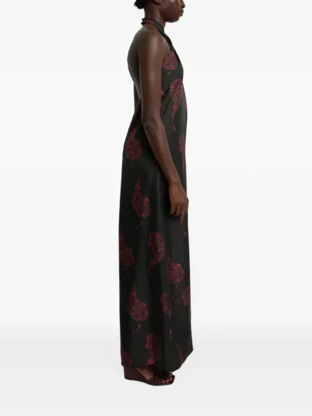 Rochie Christopher Esber cu imagine cu model paisley negru