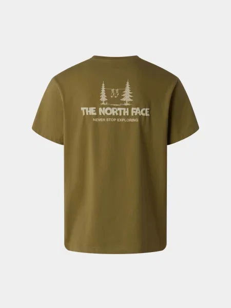 Футболка The North Face M CAMPING RELAXED SHORT SLEEVE коричневий