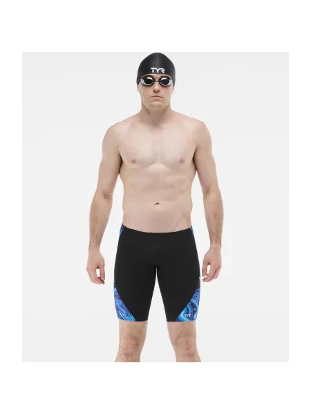 Kąpielówki TYR Durafast Elite Blade Splice Olea Jammer niebieski 26 czarny