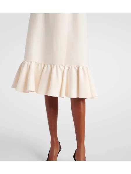 Rochie midi Valentino până la genunchi de costum alb