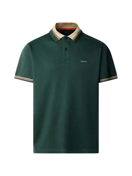 Με κολάρο polo Hackett London πράσινο