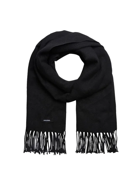 JACK & JONES Fular Solid' negru