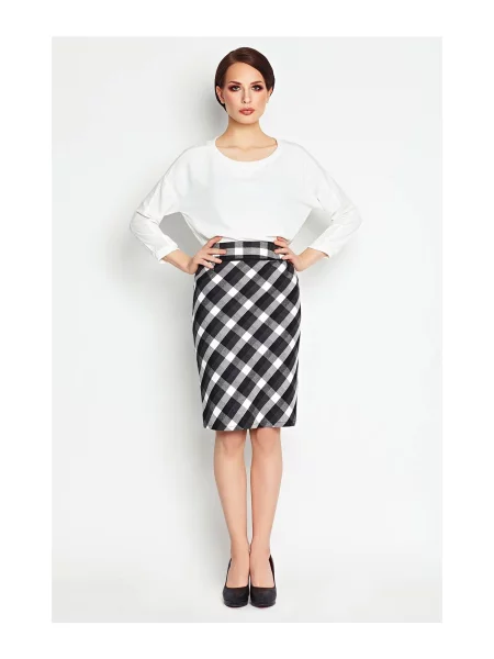 Fustă midi Awama gri