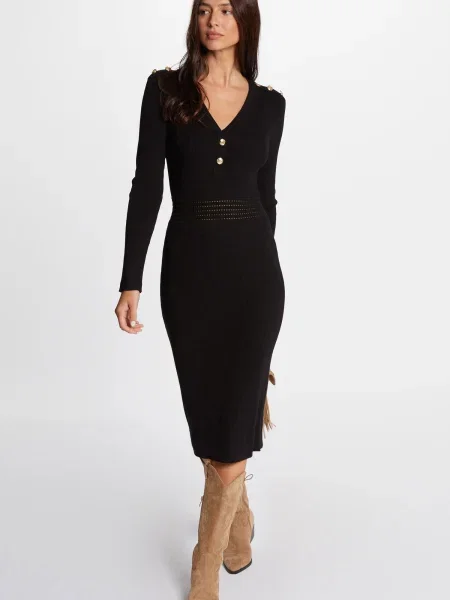 Morgan rochie RMBROOK midi mulata RMBROOK negru