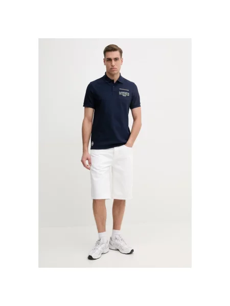 Lacoste polo niebieska