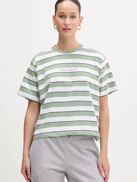 Majica Guess Jeans zelena
