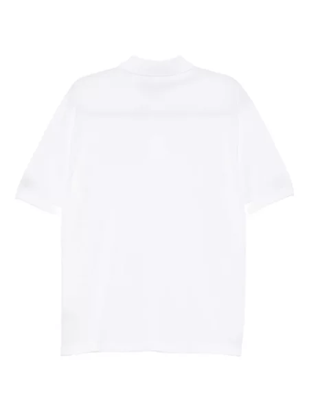 Polo Lacoste με κέντημα λευκό