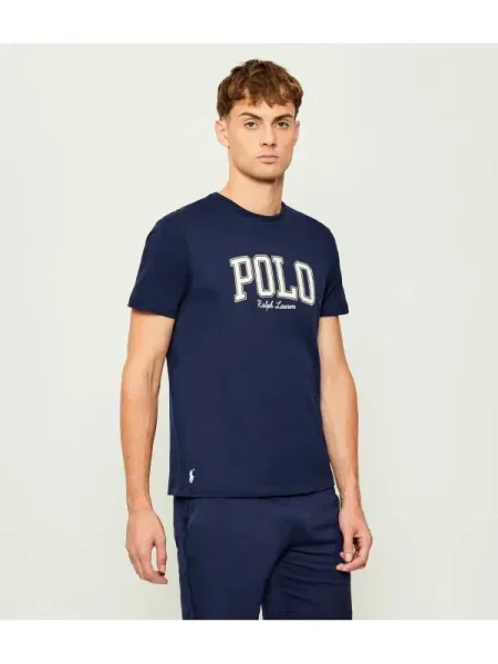 Polo Ralph Lauren tricou din marin cu imprimeu albastru
