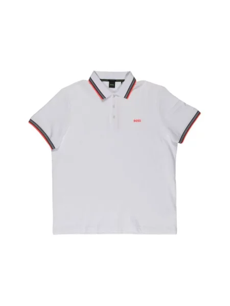 Koszulka polo Boss Green z logo biała