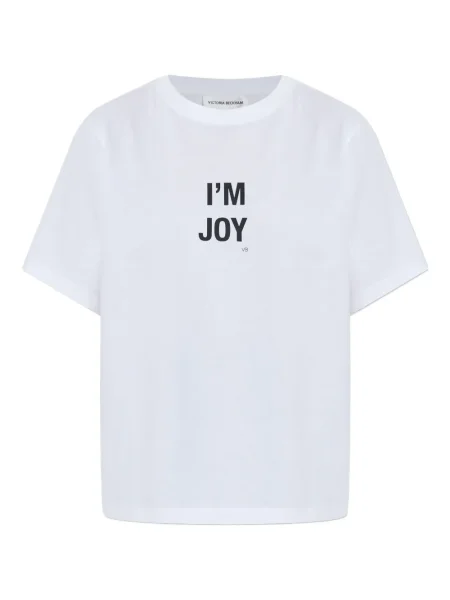 Tricou Victoria Beckham cu imagine alb