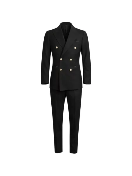 Costum Franzese Collection cu două rânduri de nasturi negru
