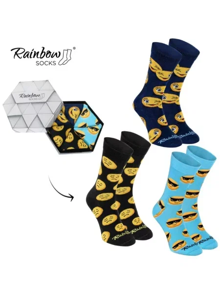 Nogavice Zooksy/rainbow Socks siva