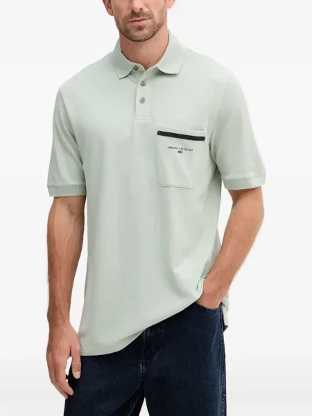 Pólóing Armani Exchange nyomtatás zöld