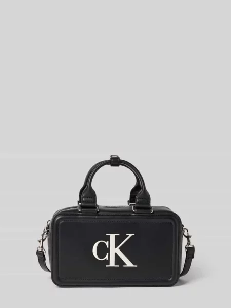 Torba crossbody o wyglądzie skóry Ck Calvin Klein czarna