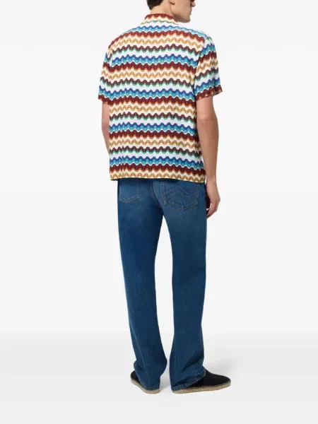 Scurt cămașă Missoni cu imagine alb