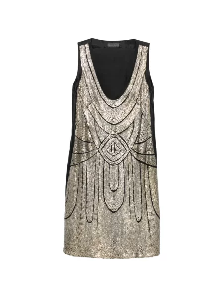 Rochie mini Alberta Ferretti cu paiete negru