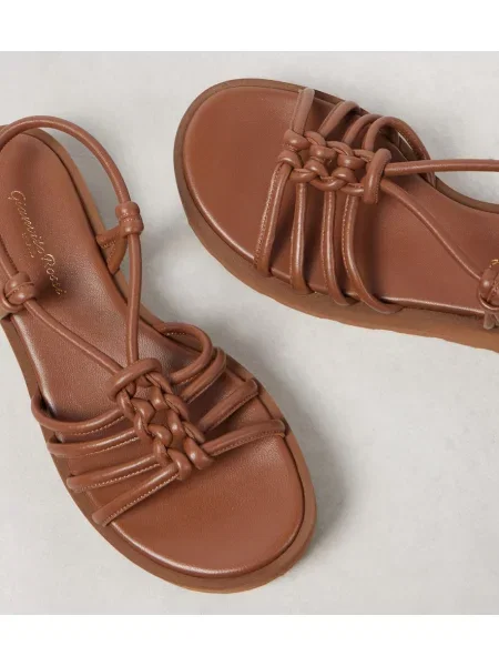 Sandale Gianvito Rossi din piele cu platformă maro